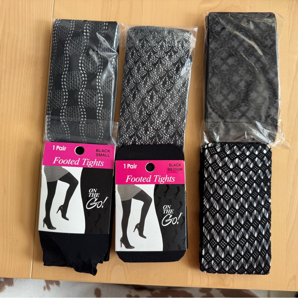 Unopened black tights